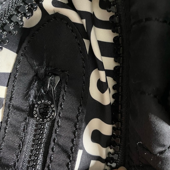 MARC JACOBS Designer Nylon Embroidered Handle Bag Tote Purse Diaper Bag - Picture 7 of 16